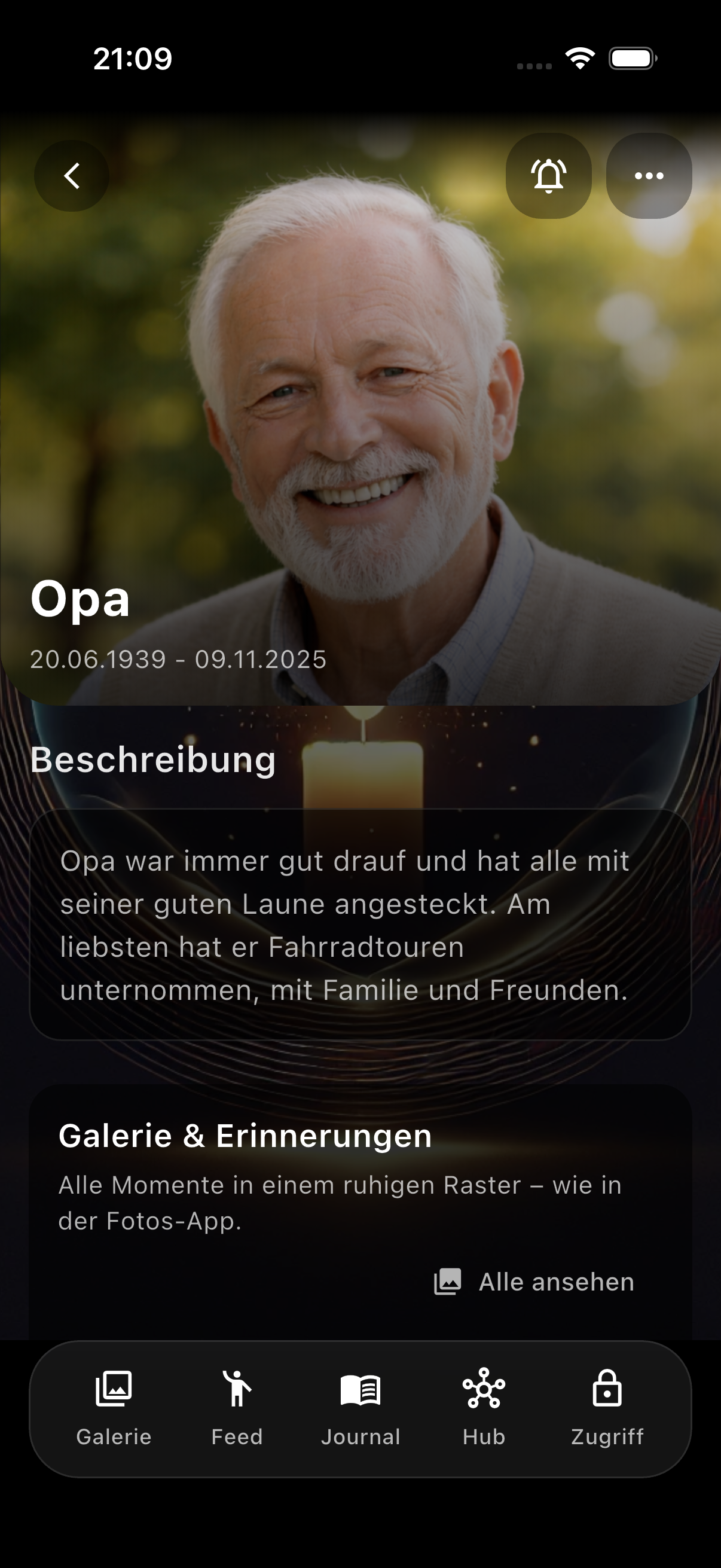 Luminom Erinnerungsseite